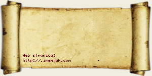 Janko Nerić vizit kartica